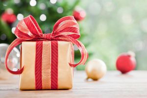 present under the christmas tree